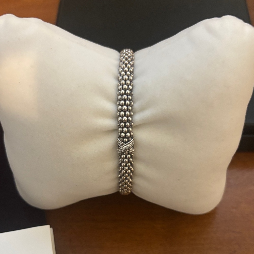 LAGOS Caviar Diamond X Bracelet *authentic* - Picture 10 of 16